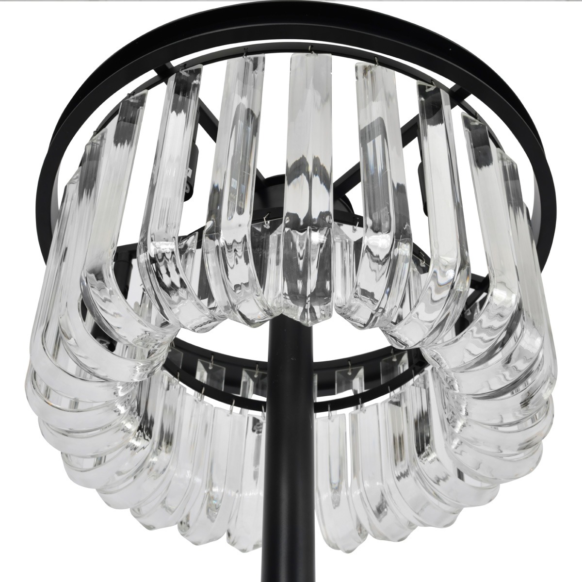Cowdray Glass Droplet Circular Floor Lamp By Libra | Style Our Home
