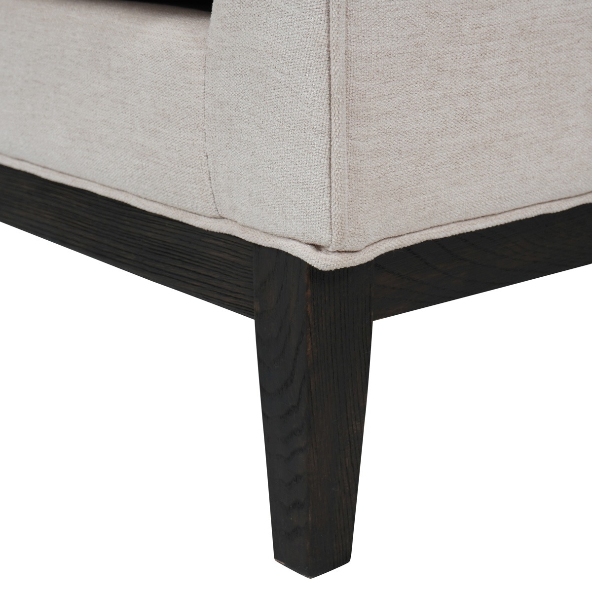 Theodore Buttoned Armchair in Ivory Fabric By Libra | Style Our Home