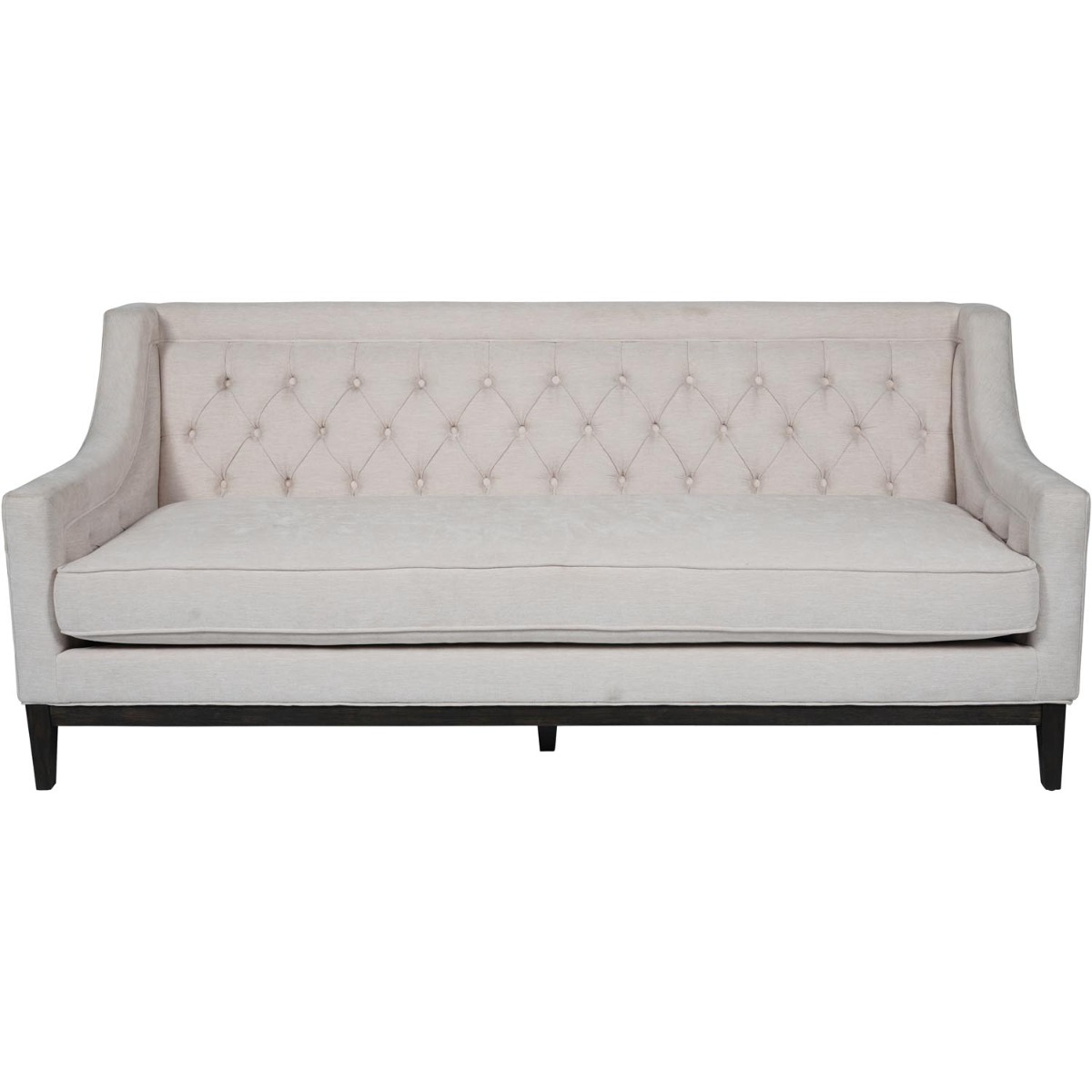 Theodore Buttoned Sofa in Ivory Fabric 200cm by Libra Designs | Style Our Home
