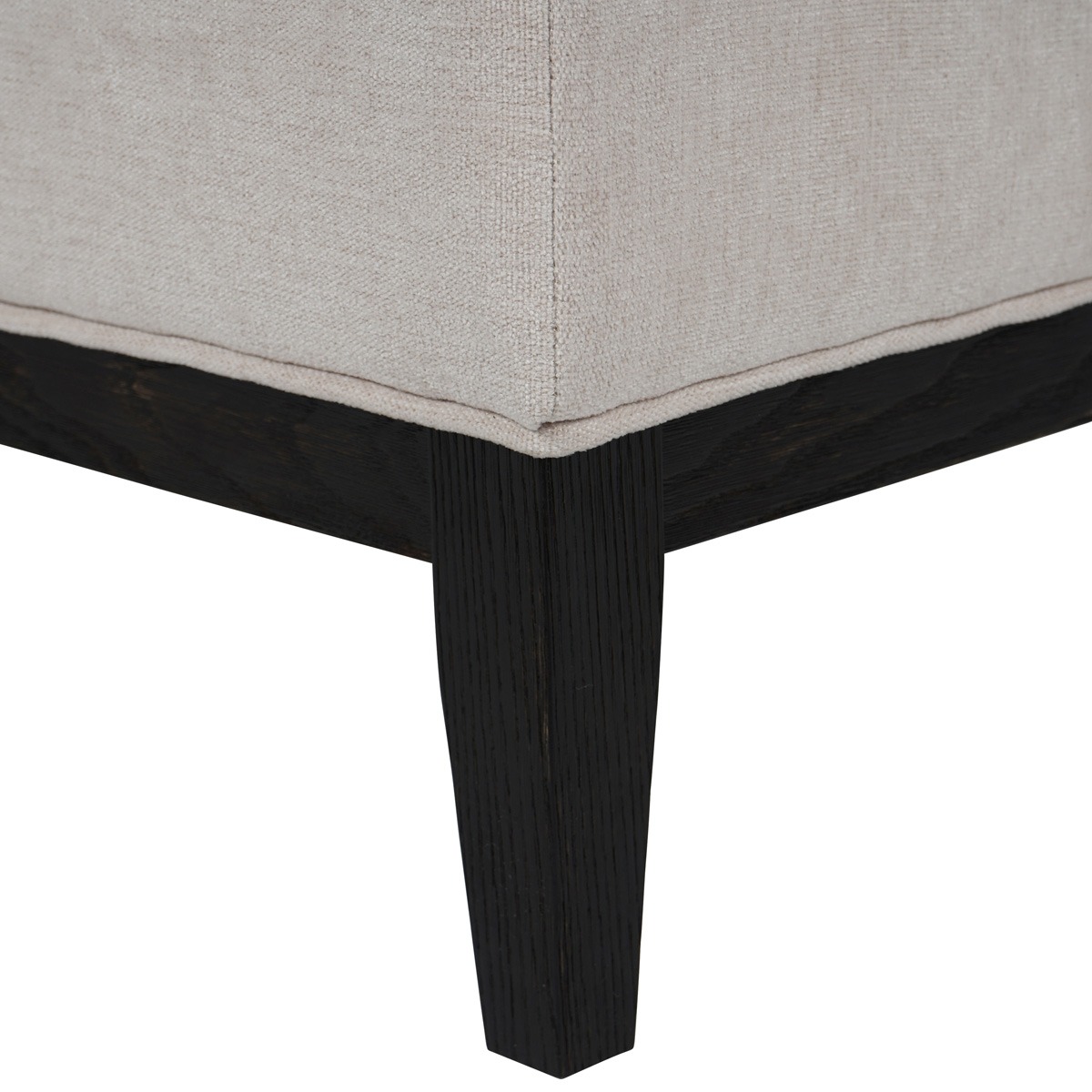 Theodore Buttoned Stool in Ivory Fabric  By Libra | Style Our Home