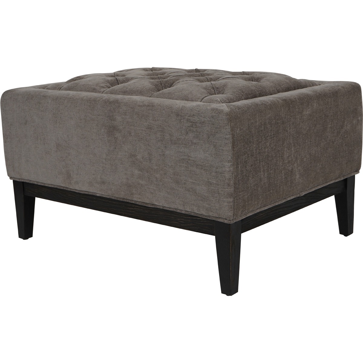 Theodore Buttoned Stool in Warm Grey Fabric  By Libra | Style Our Home