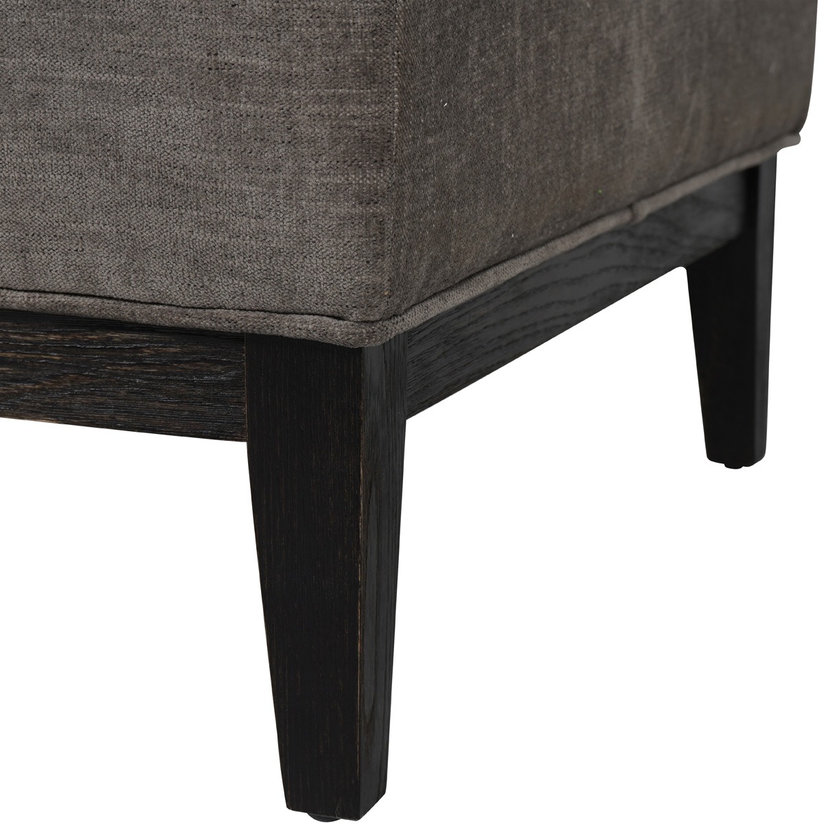 Theodore Buttoned Stool in Warm Grey Fabric  By Libra | Style Our Home