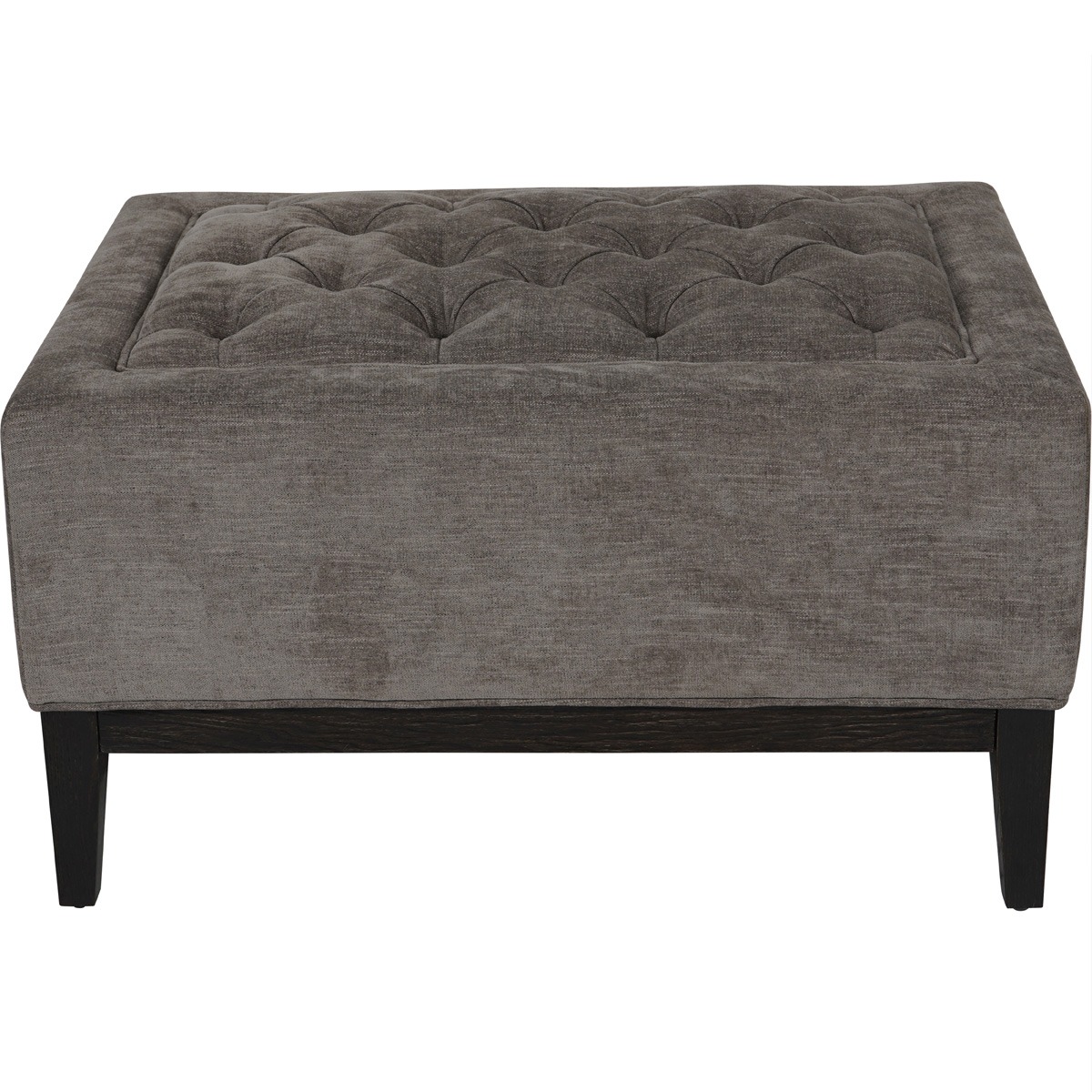 Theodore Buttoned Stool in Warm Grey Fabric  By Libra | Style Our Home