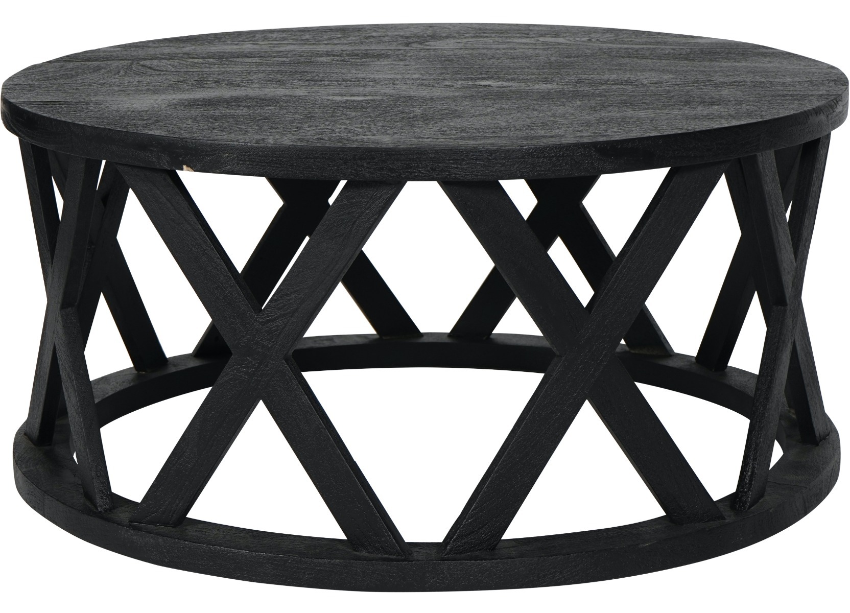 Cali Solid Wooden Coffee Table in Black by Libra | Style Our Home