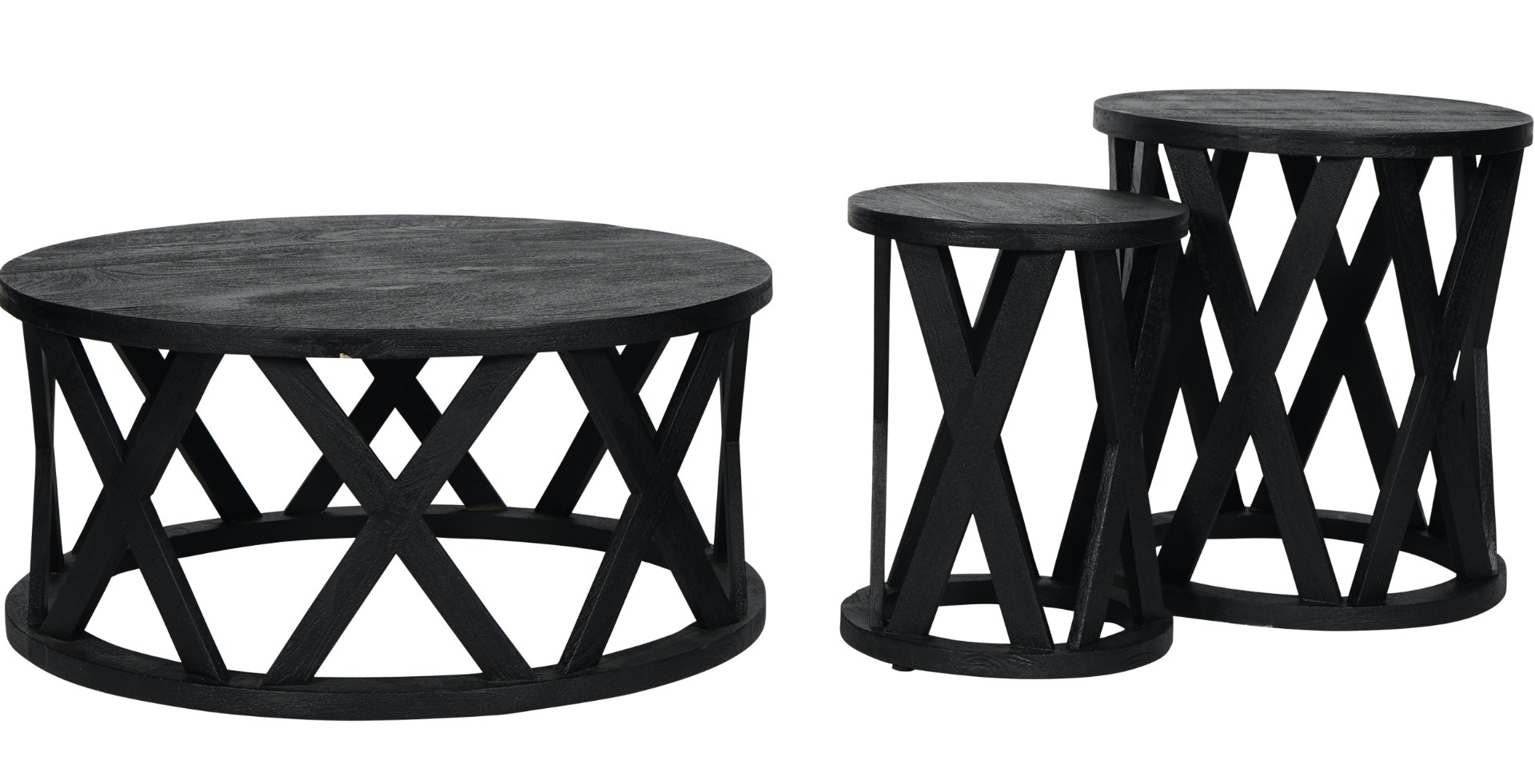 Cali Solid Wooden Coffee Table in Black by Libra | Style Our Home