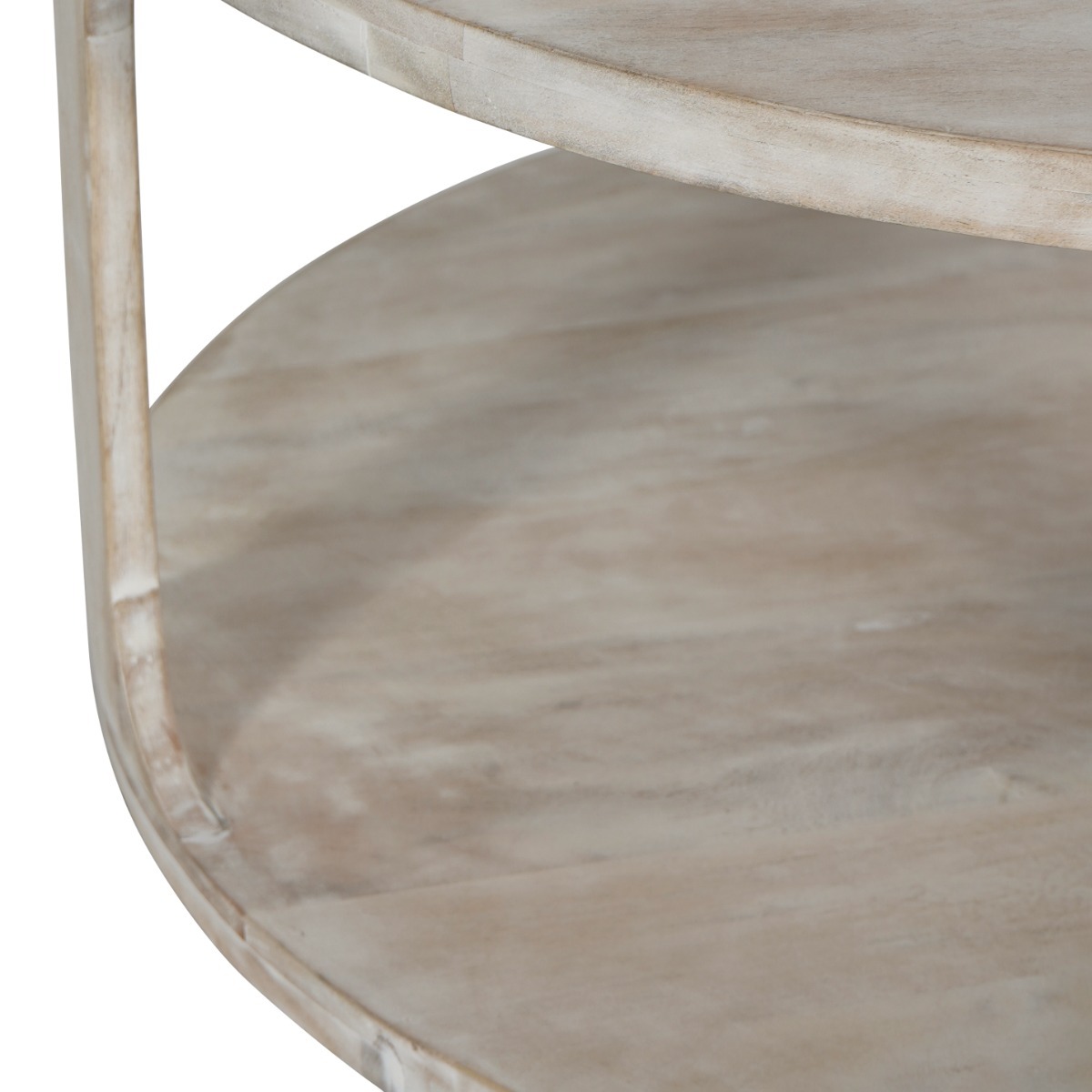 Beadnell Solid Carved Wooden Coffee Table in Whitewash Finish by Libra | Style Our Home