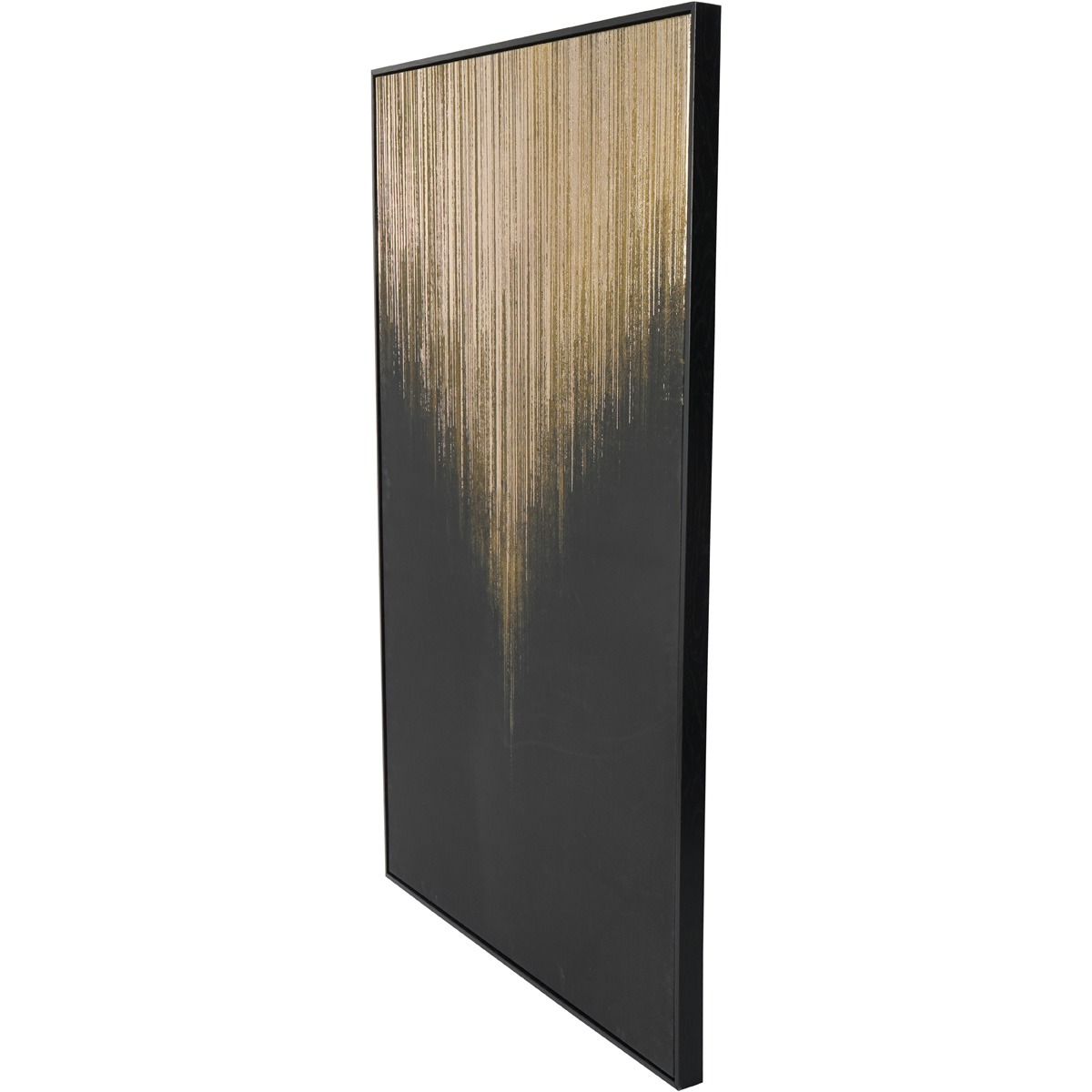 Golden Rain Foiled Framed Canvas 140x100cm By Libra | Style Our Home