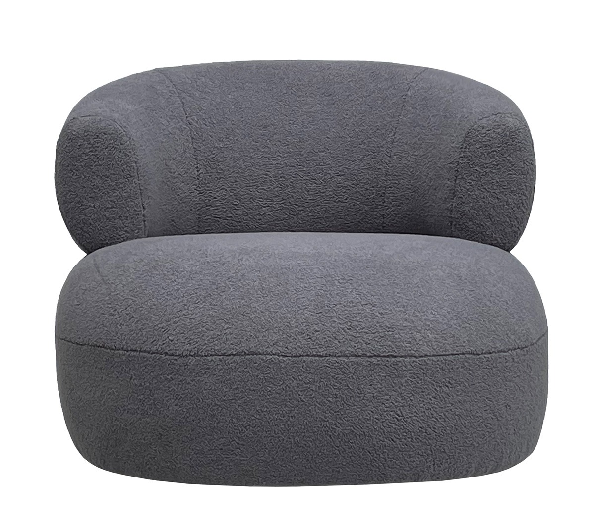 Luna Occasional Chair in Boucle Grey By Libra | Style Our Home