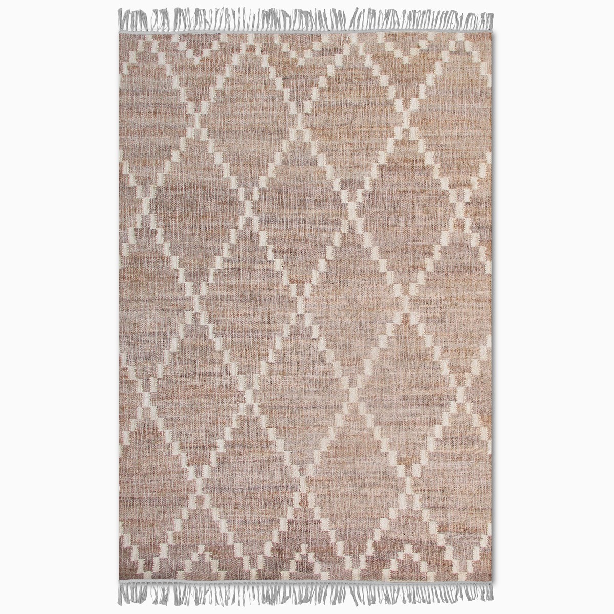 Laridel Punja Kelim Natural & Ivory 160x230cm Jute and Wool Rug By Libra | Style Our Home