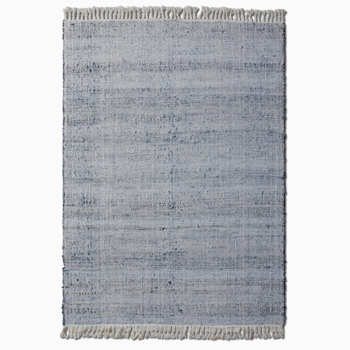 Ernad Hand Woven Grey & Cream 160x230cm Denim & Wool Rug By Libra | Style Our Home