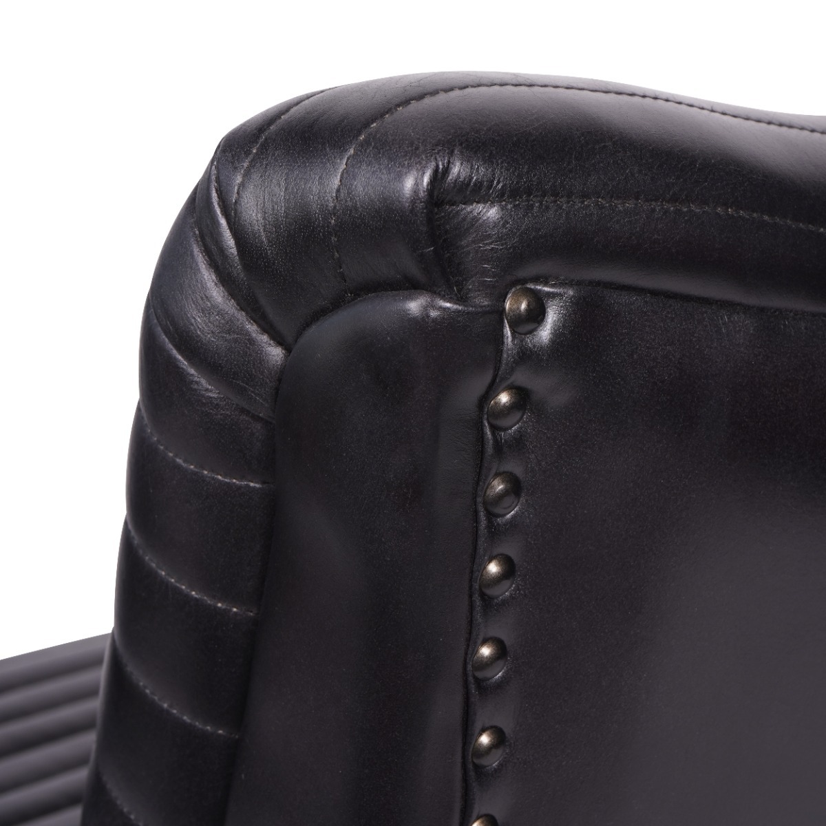 Trinity Charcoal Leather Occasional Chair by Libra | Style Our Home 