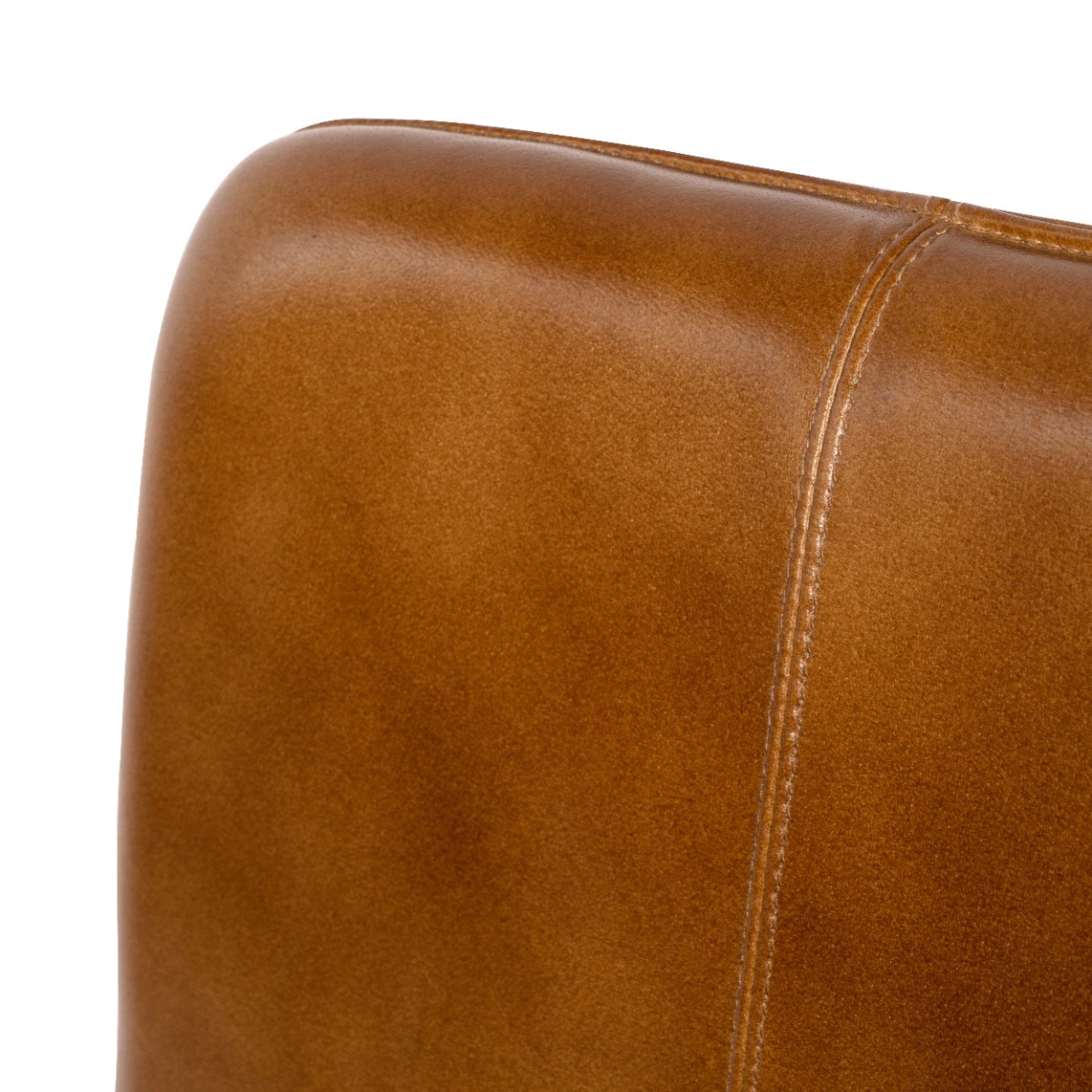 Robinson Brown Leather Bar Stool (a pair) by Libra | Style Our Home