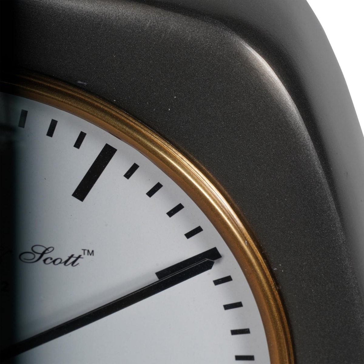 Mid Century Style Aluminium Table Clock Large 28cm by Libra Designs | Style Our Home
