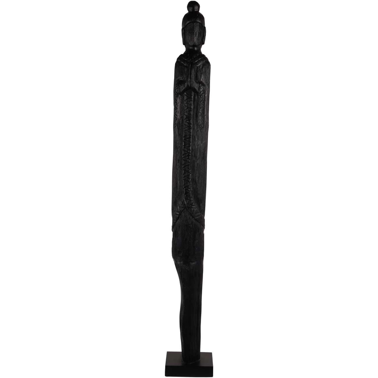 Abstract Black Burnished Standing Buddha by Ora Designs | Style Our Home