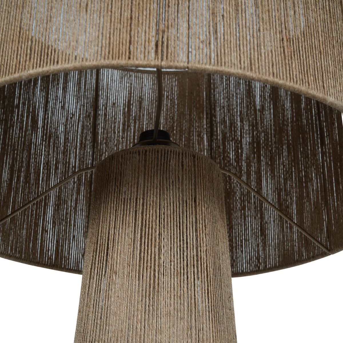 Natrang Jute Floor Lamp with Shade Large by Libra Designs | Style Our Home
