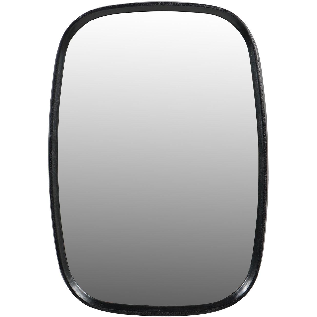 Lin Dark Graphite Textured Aluminium Mirror Small by Ora Designs | Style Our Home