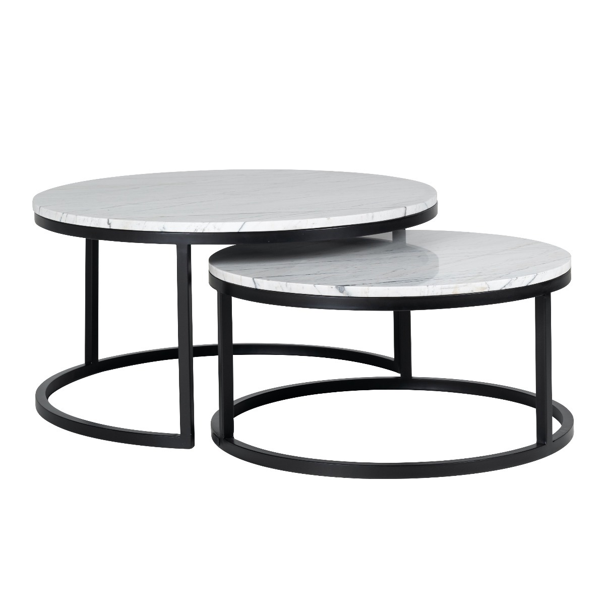 Lexington Carrara Marble Coffee Table Set - Style Our Home