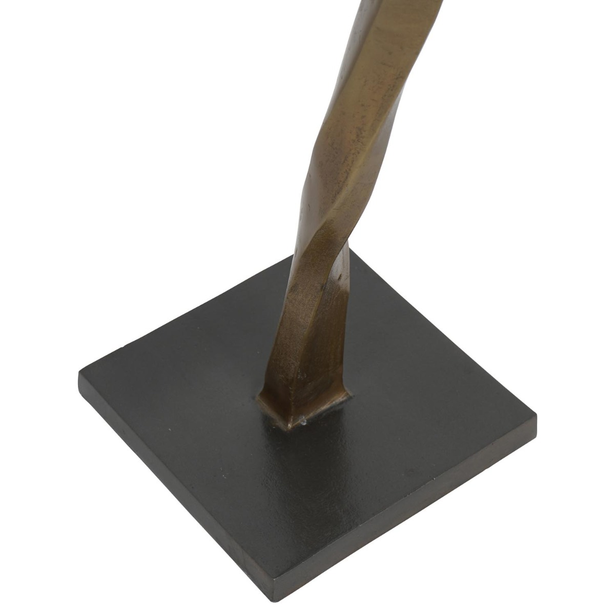Charlie Textured Brass Aluminium Abstract Sculpture by Libra Designs | Style Our Home
