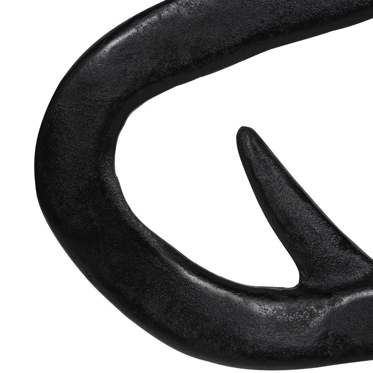 Isla Large Textured Black Aluminium Abstract Sculpture by Libra Designs | Style Our Home

