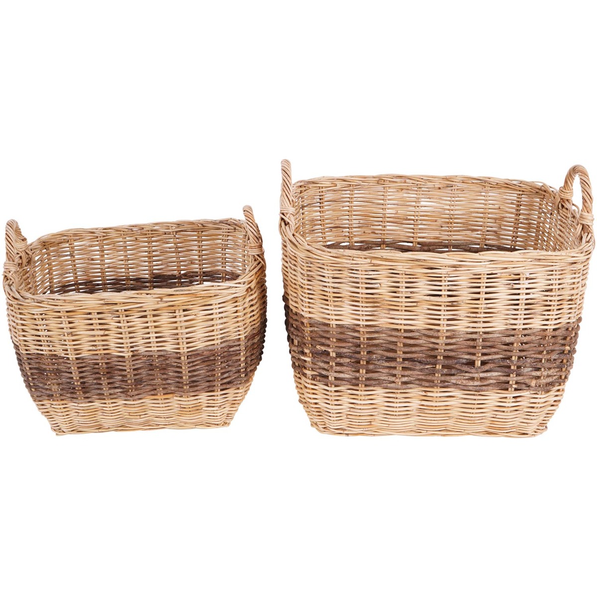 Halong Set of Two Square Storage Baskets by Libra Designs | Style Our Home
