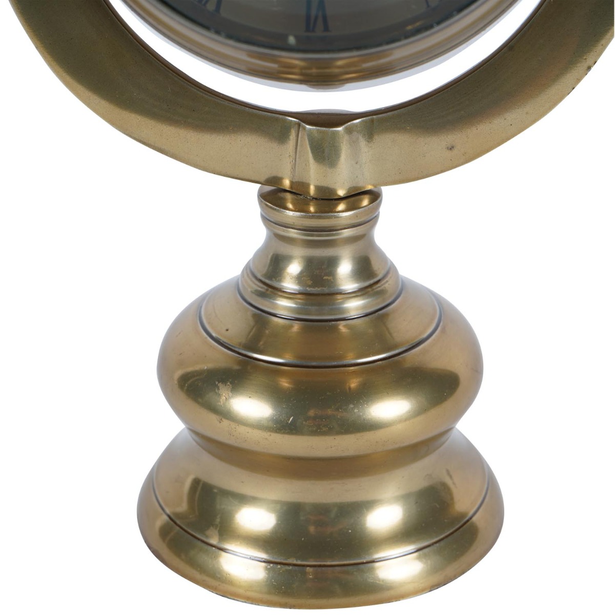 Columbia Antique Brass Finish Mantle Clock by Libra Designs | Style Our Home
