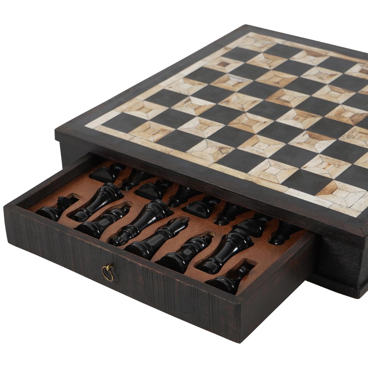 Heritage Luxury Chess Set with Drawer by Libra Designs | Style Our Home
