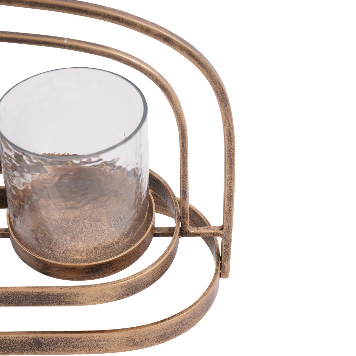 Laura Ashley Aged Gold Loop Five Votive Holder by Libra Designs | Style Our Home
