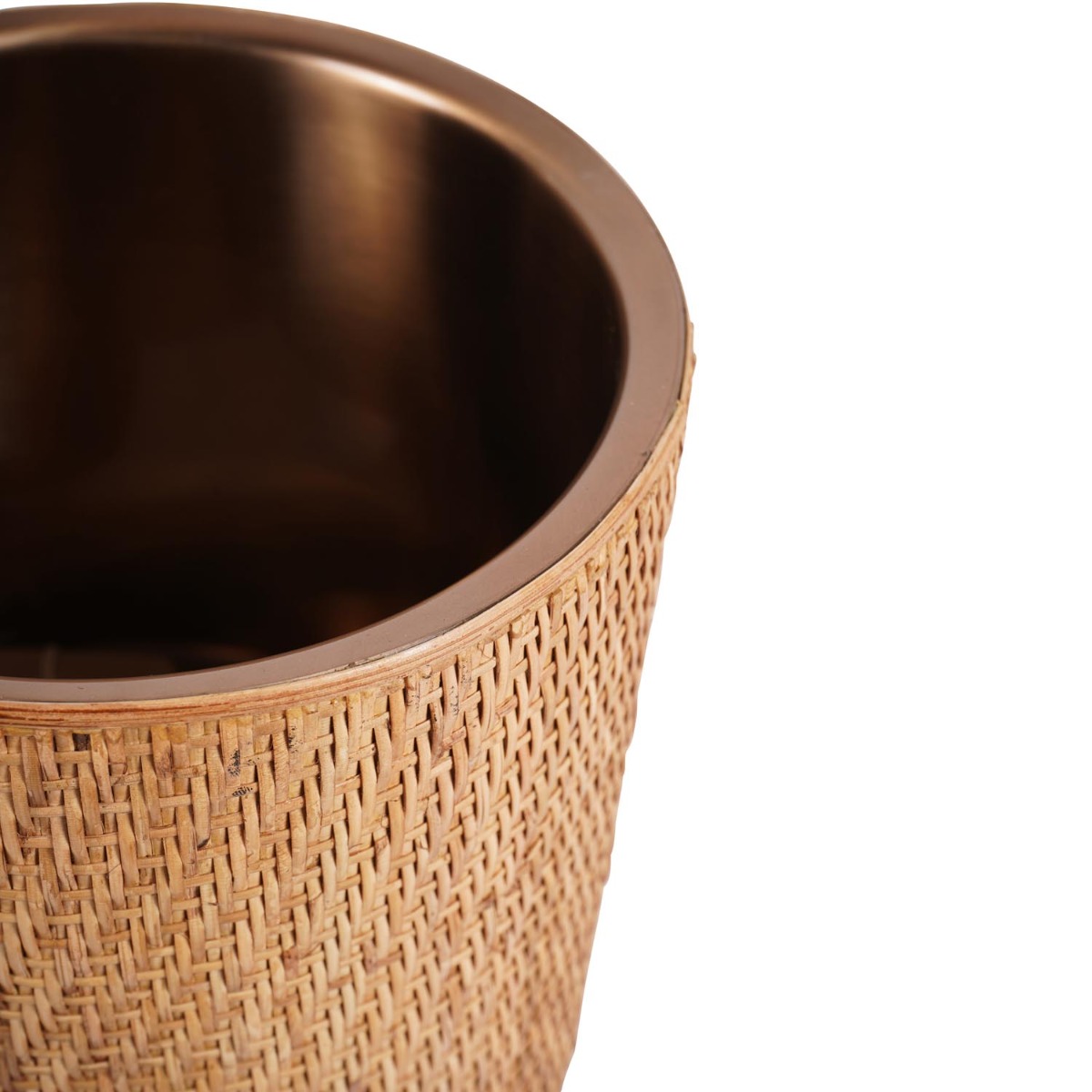 Rattan Dusky Gold Champagne Cooler by Libra Designs | Style Our Home
