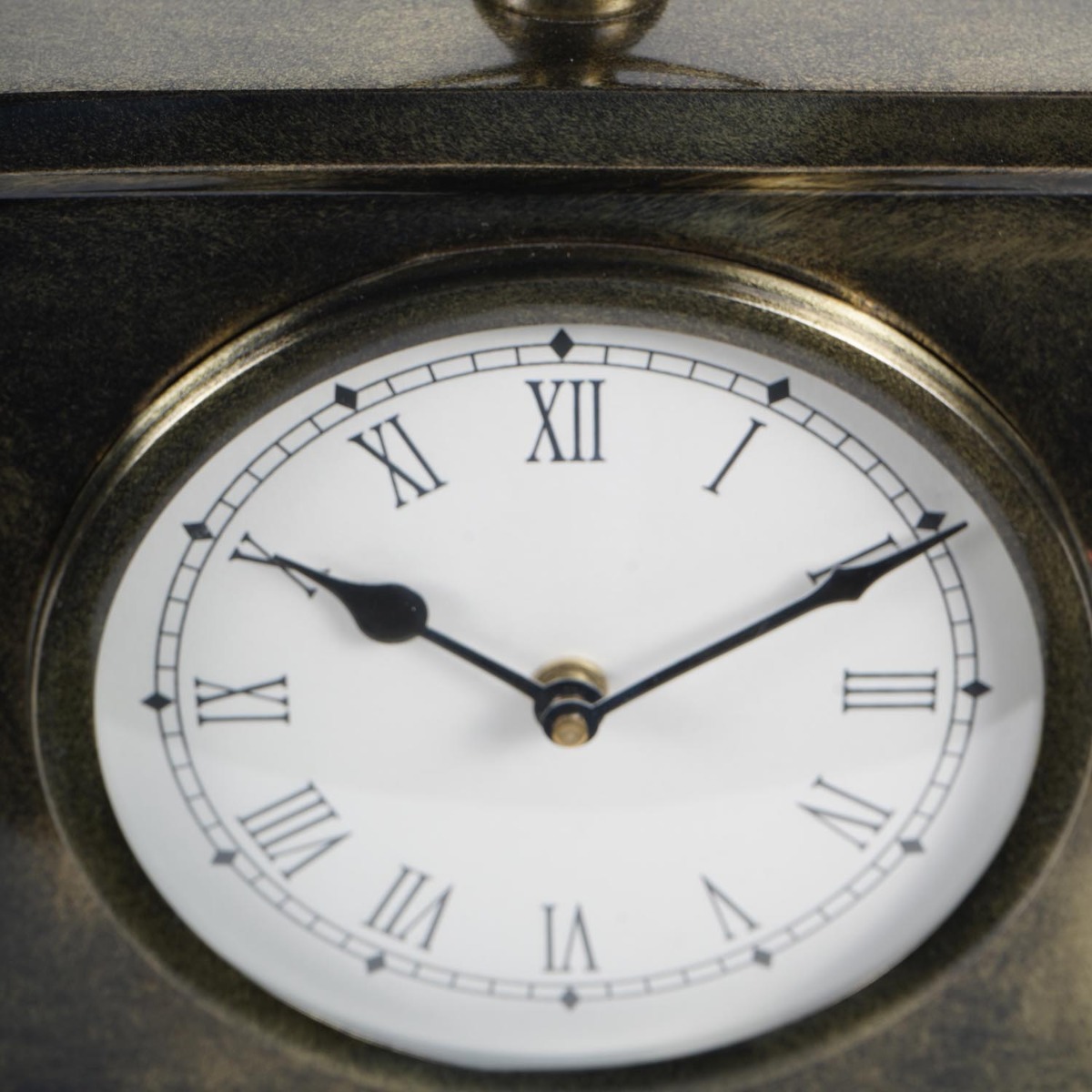 Taunton Antique Finish Mantel Clock Large by Libra Designs | Style Our Home
