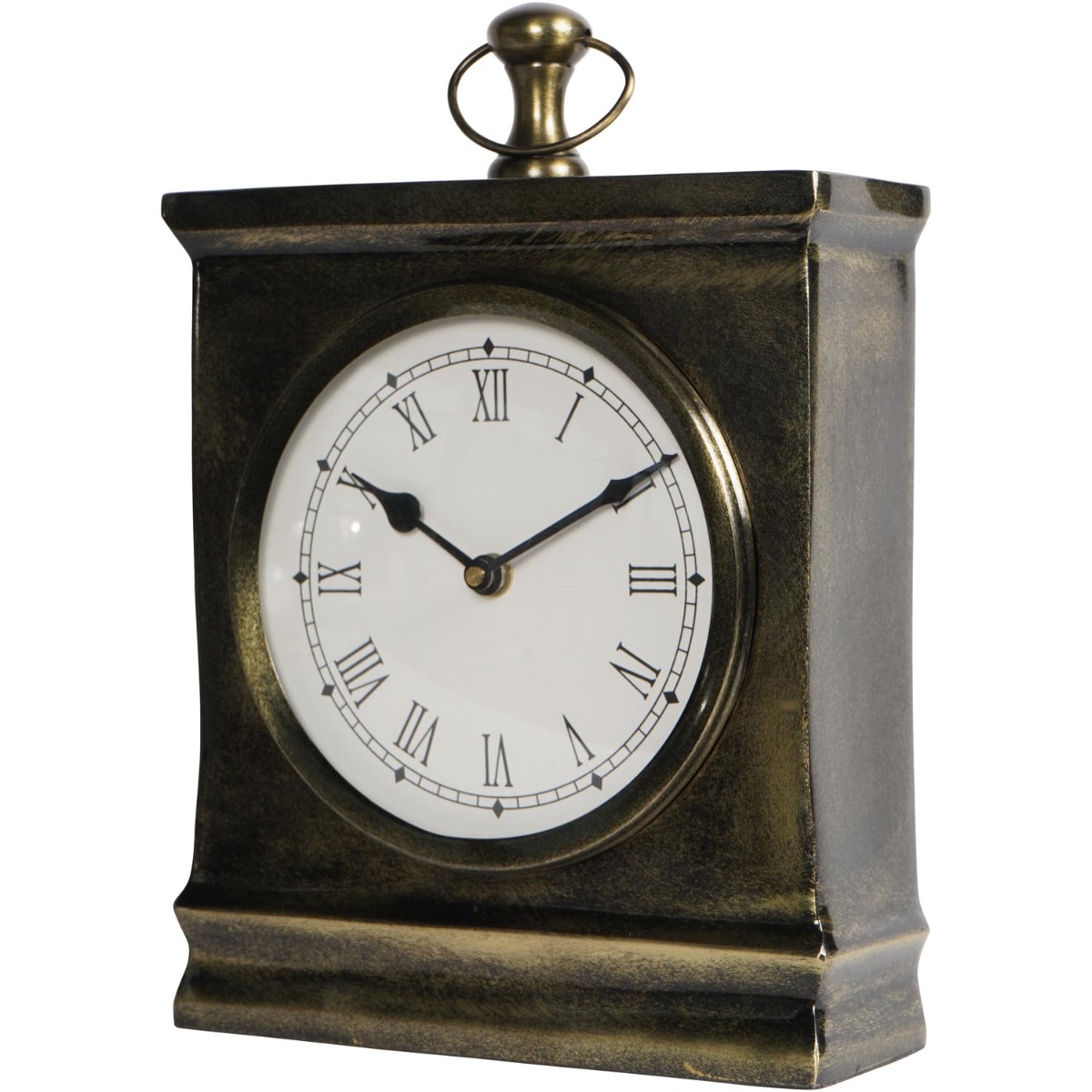 Taunton Antique Finish Mantel Clock Large by Libra Designs | Style Our Home
