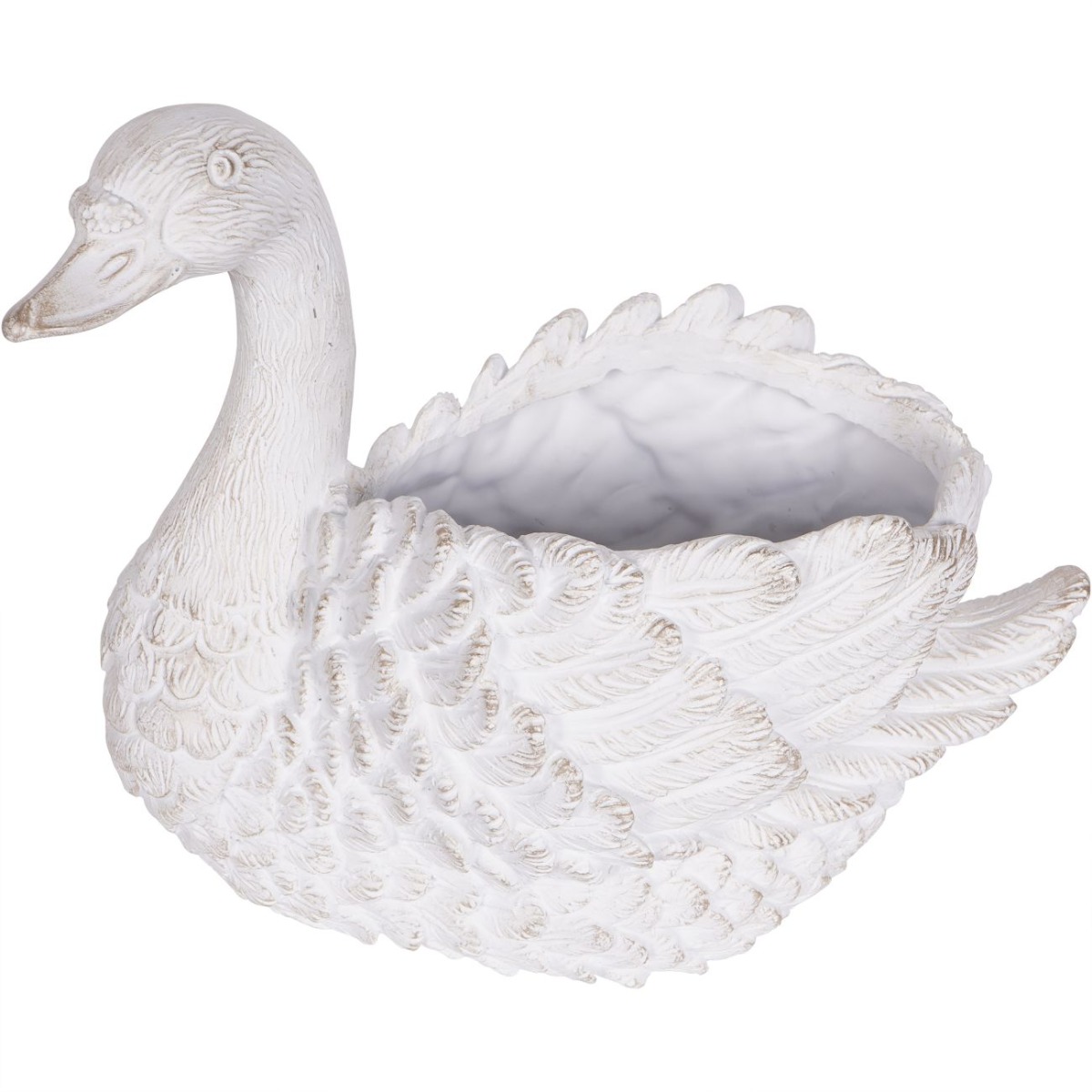 Laura Ashley Large Distressed Swan Planter by Ora Designs | Style Our Home