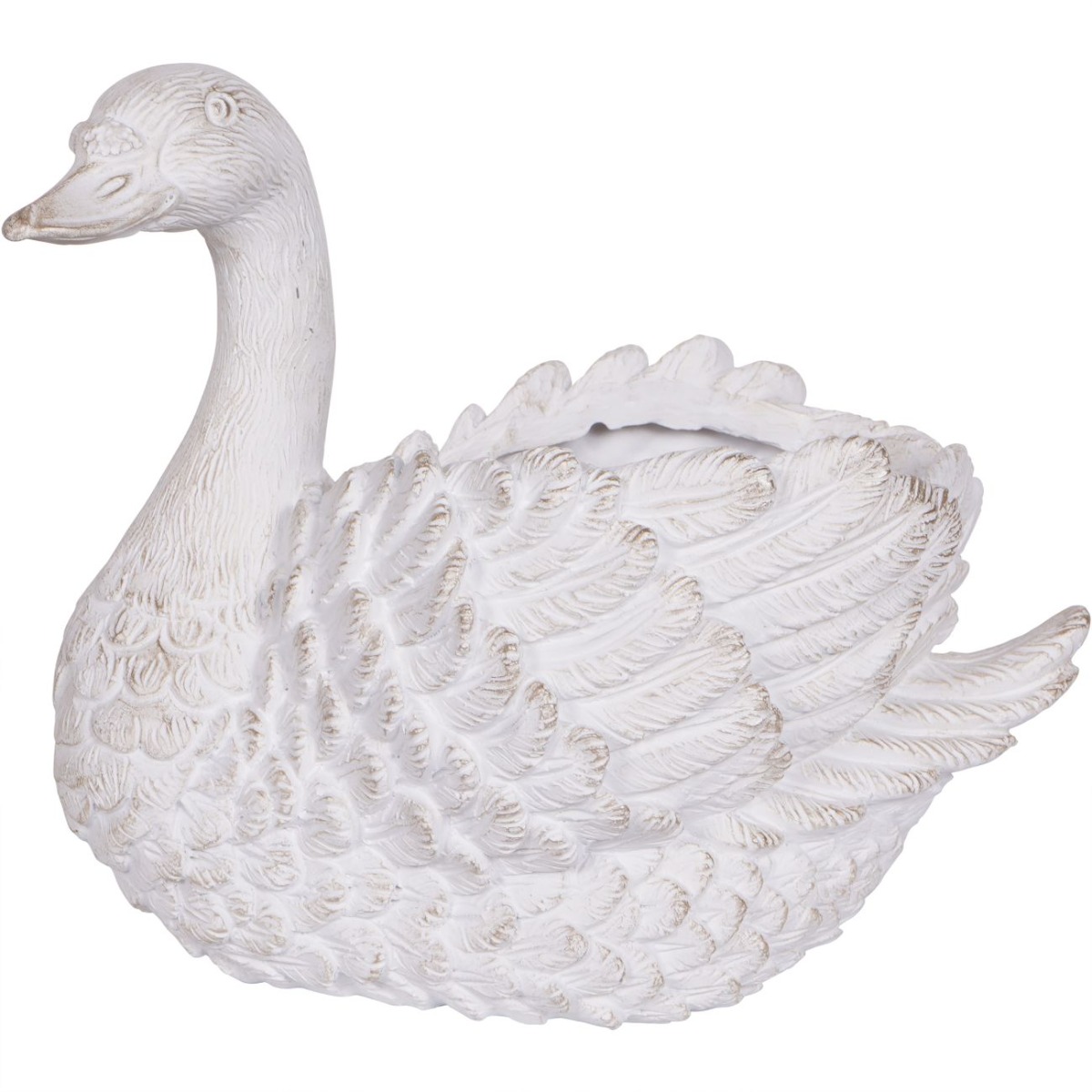 Laura Ashley Large Distressed Swan Planter by Ora Designs | Style Our Home