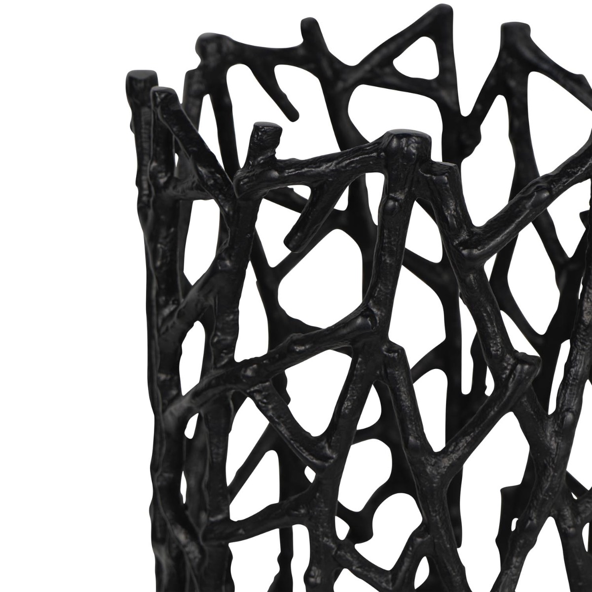 Twig Black Sculpture Vase Small by Libra Designs | Style Our Home