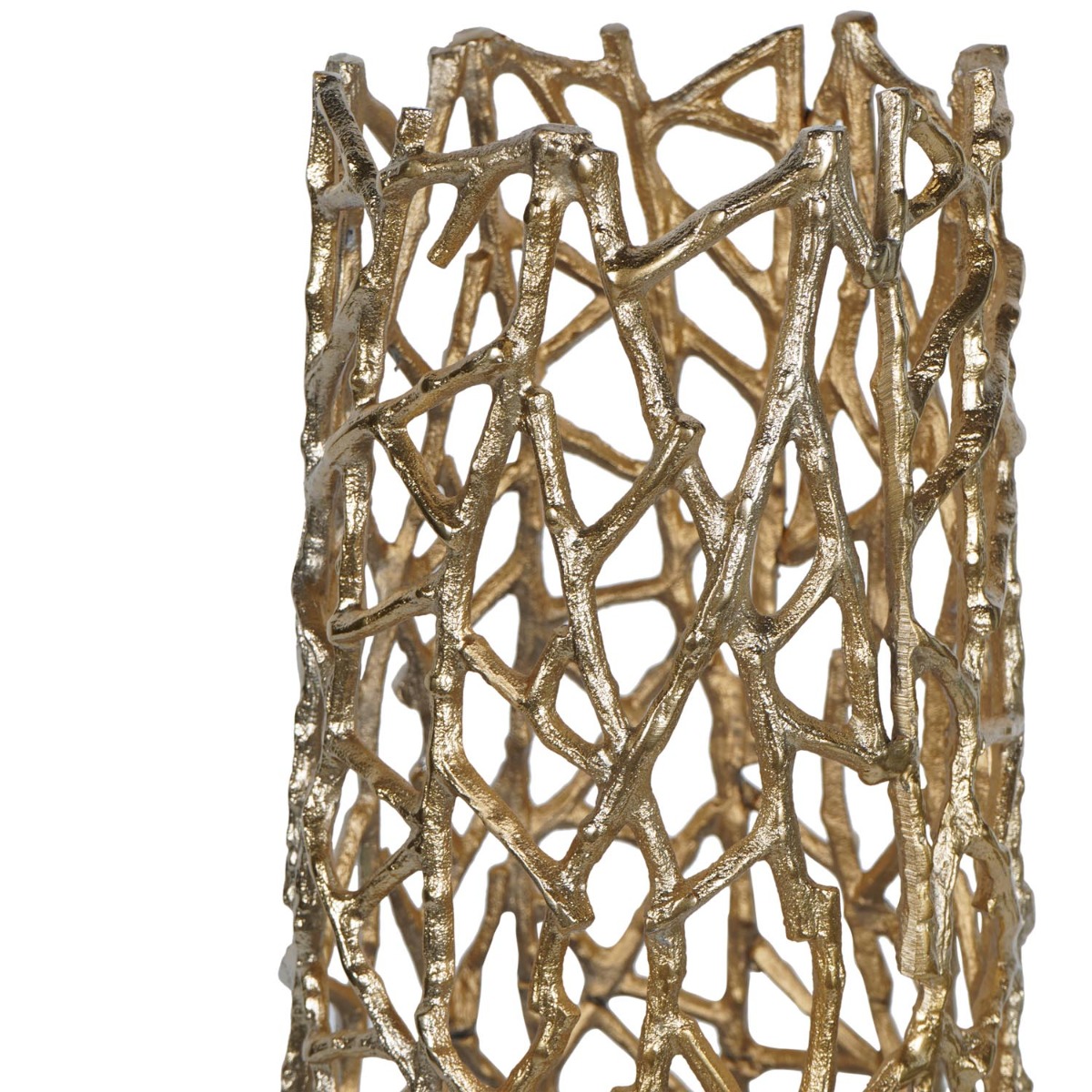 Twig Gold Sculpture Floor Vase by Libra Designs | Style Our Home
