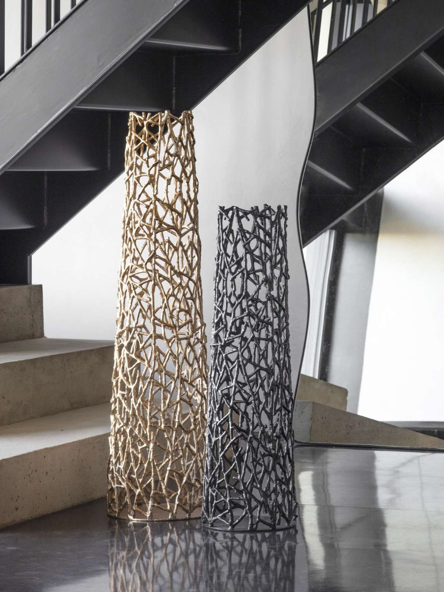 Twig Gold Sculpture Floor Vase by Libra Designs | Style Our Home
