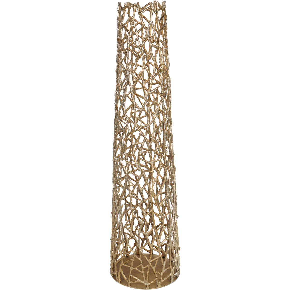 Twig Gold Sculpture Floor Vase by Libra Designs | Style Our Home
