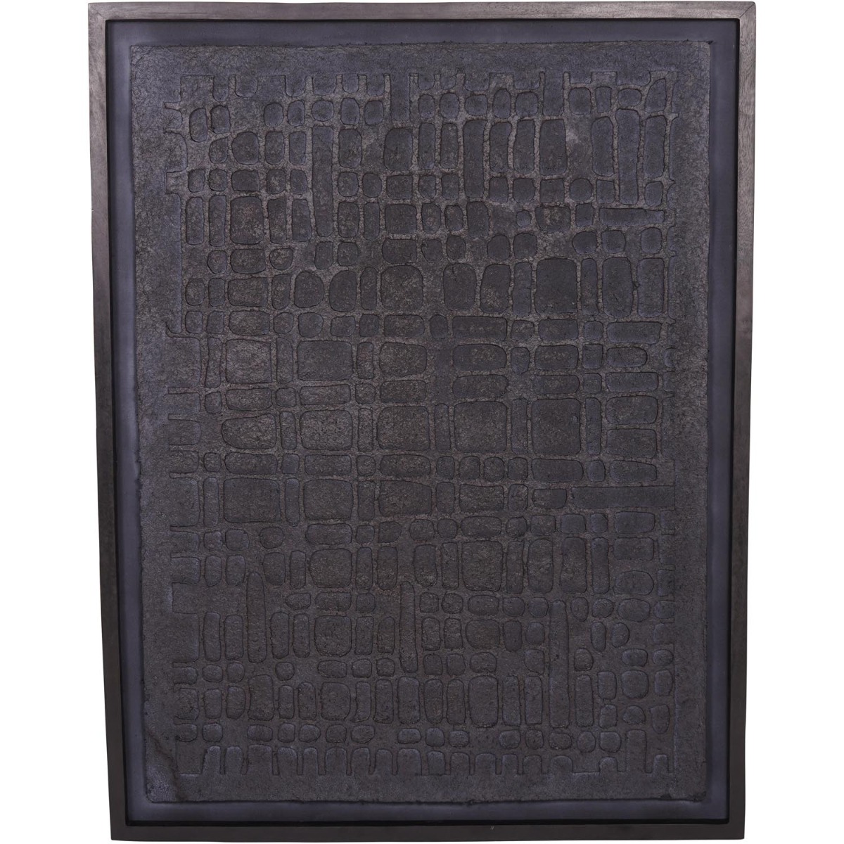 Trenton Large Black Wall Art Papier Mache 1 by Libra Designs | Style Our Home
