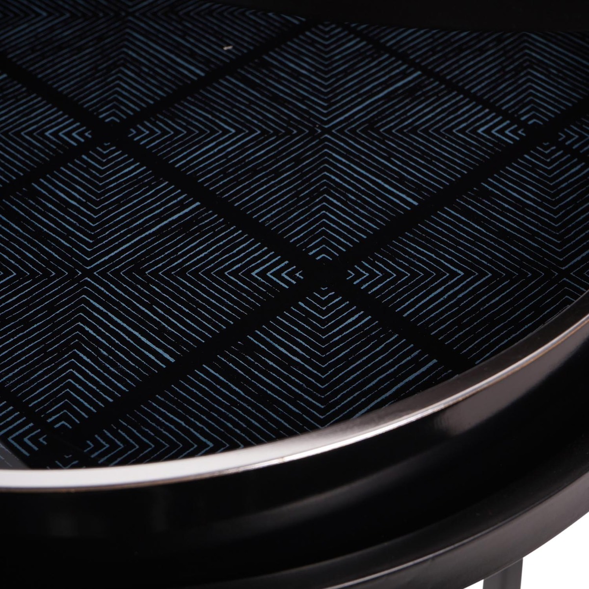 Squares Pattern Set Of 2 Side Tray Tables by Libra Designs | Style Our Home
