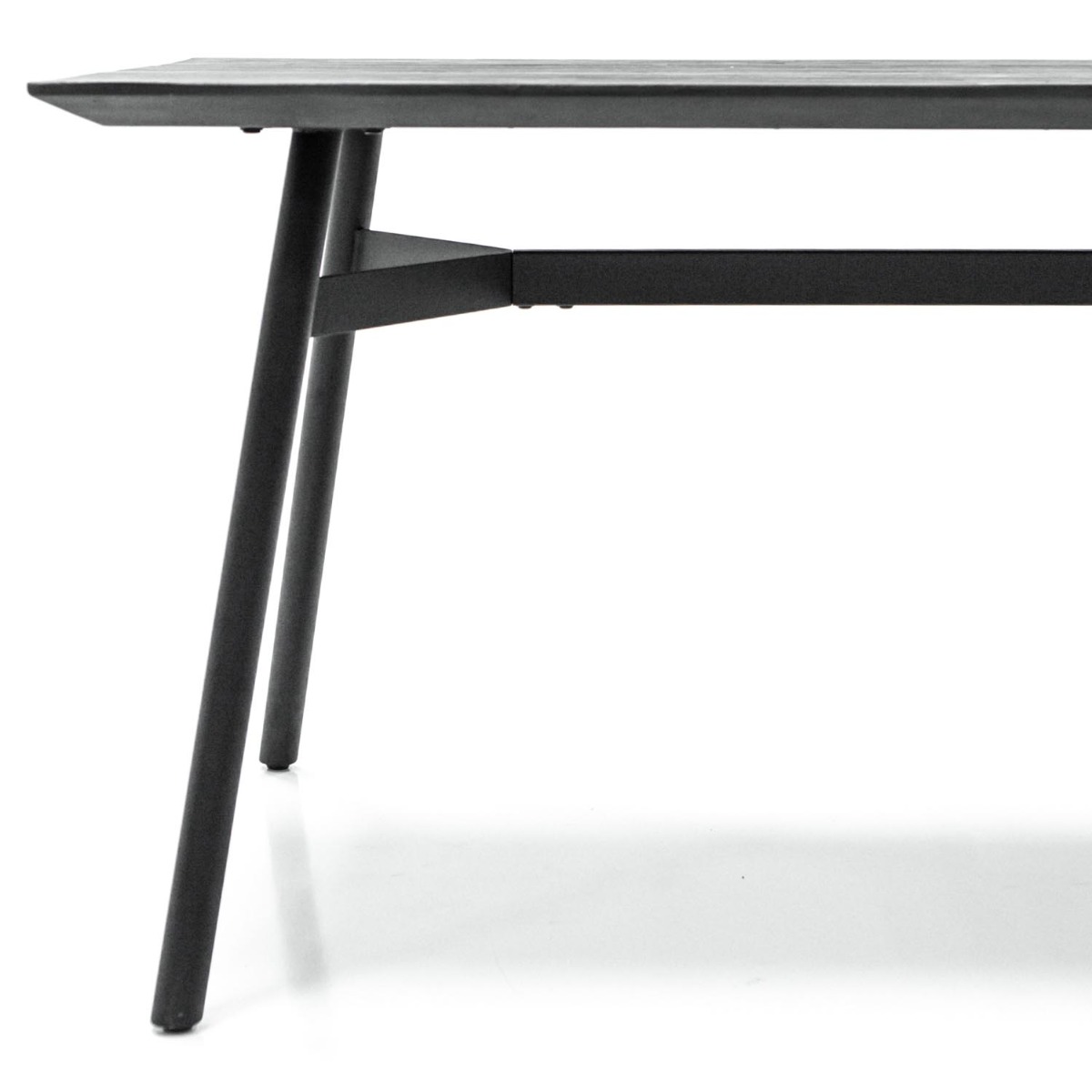Bronks Black Acacia Fixed Dining Table  180cm by Libra Designs | Style Our Home
