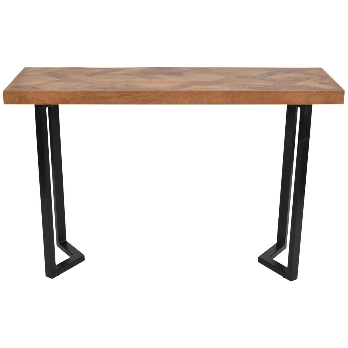 Marston Geometric II Wooden Hall Console Table Small by Libra Designs | Style Our Home
