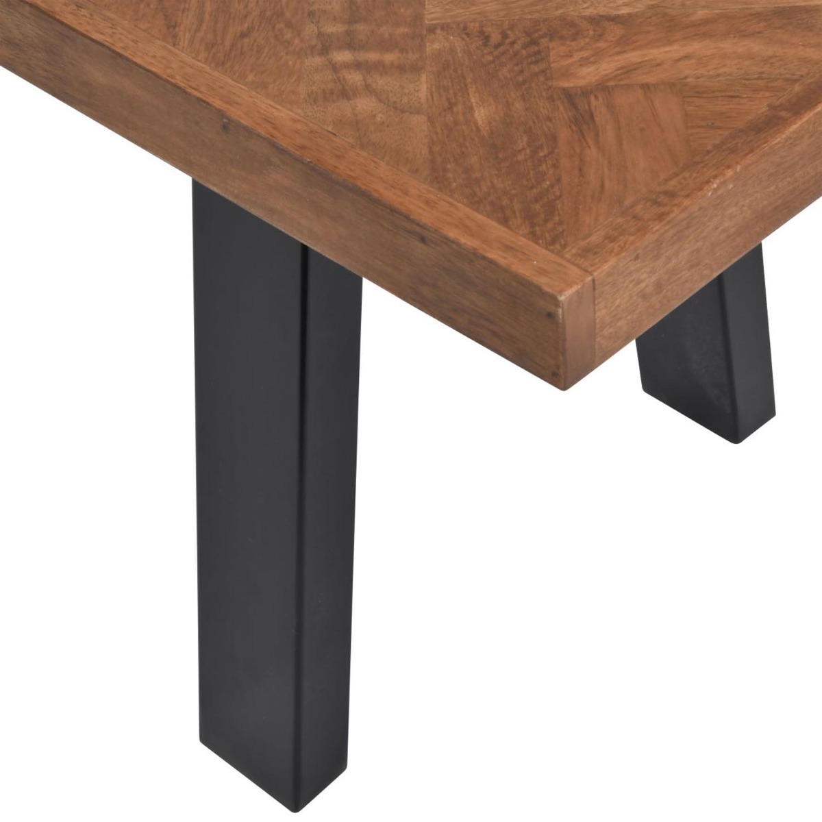 Burnham II Herringbone Wooden Bench 220cm by Libra Designs | Style Our Home
