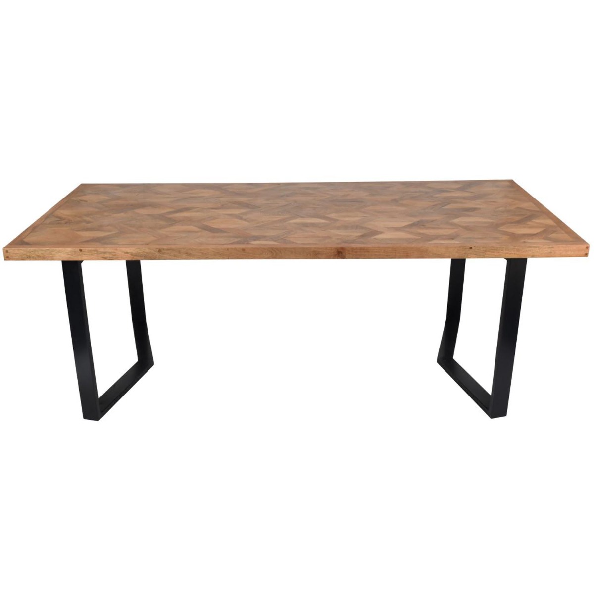 Marston II Geometric Wooden Dining Table 220cm by Libra Designs | Style Our Home
