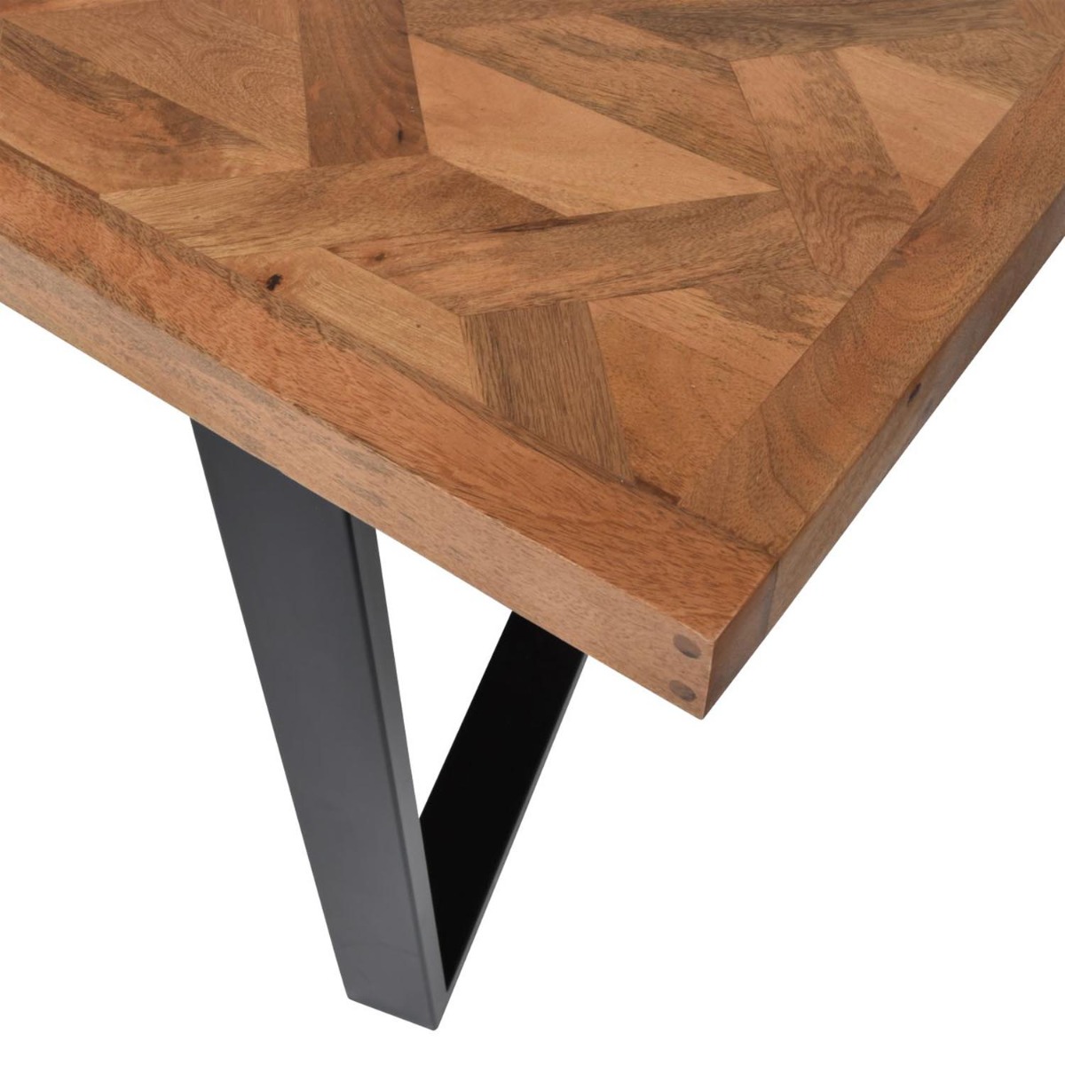 Marston II Geometric Wooden Dining Table 220cm by Libra Designs | Style Our Home
