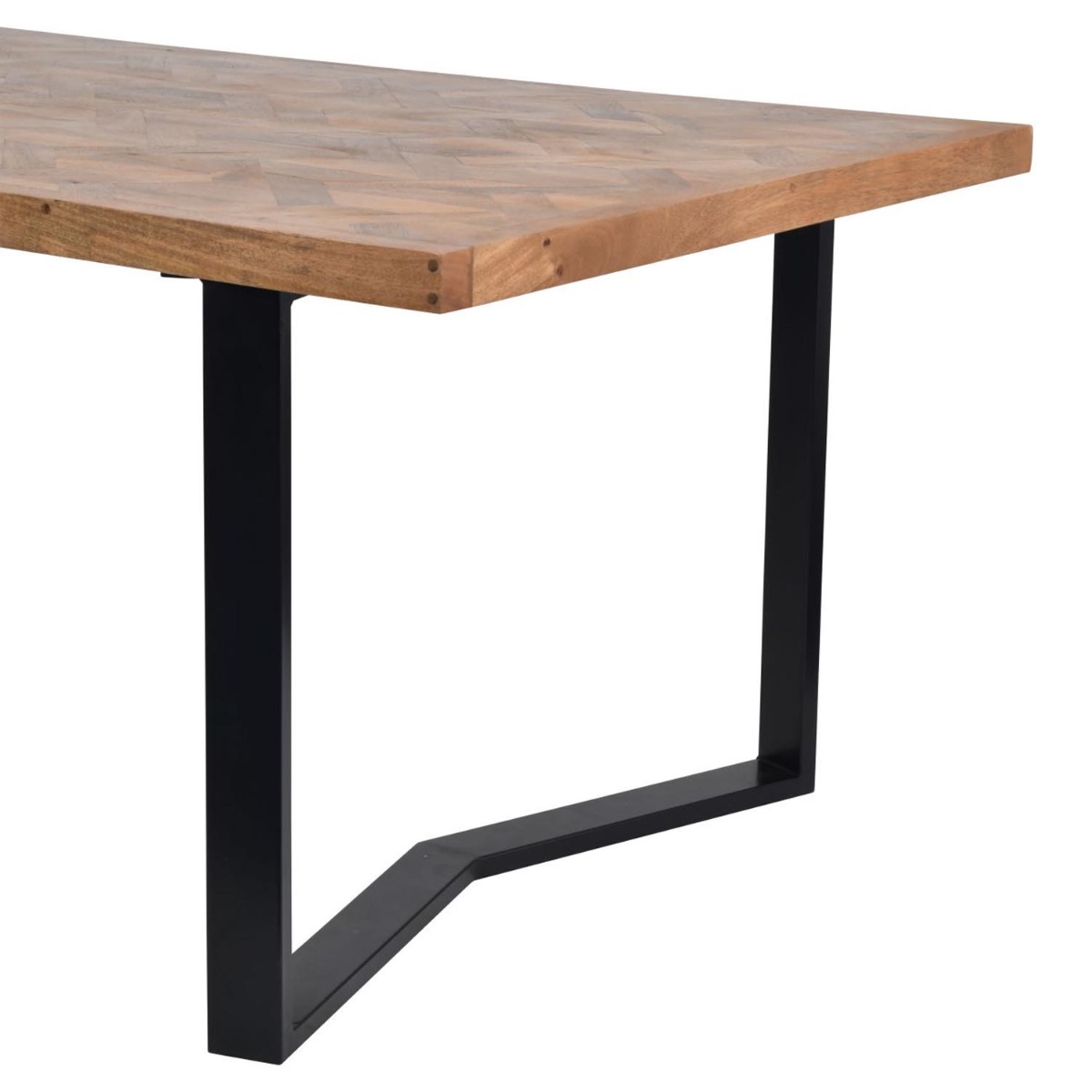 Marston II Geometric Wooden Dining Table 220cm by Libra Designs | Style Our Home
