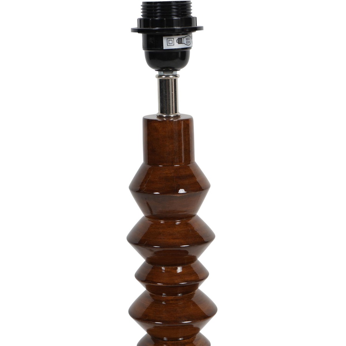 Lacquer Table Lamp Base Maple (Base Only) 16" Shade by Libra Designs | Style Our Home
