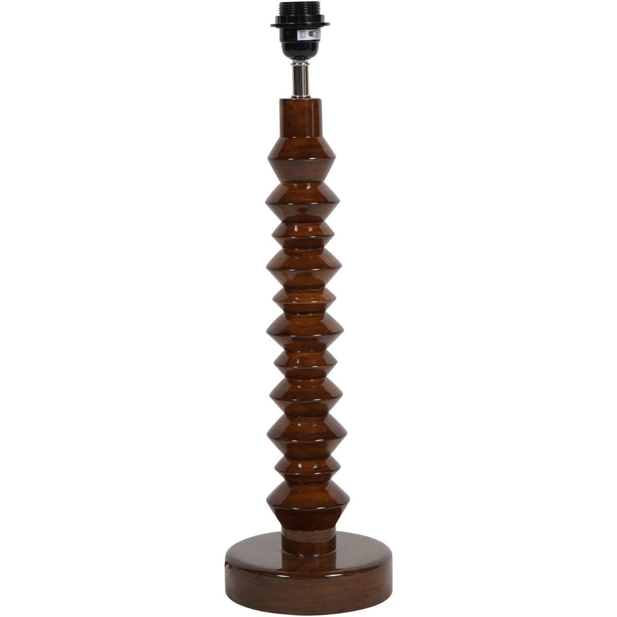 Lacquer Table Lamp Base Maple (Base Only) 16" Shade by Libra Designs | Style Our Home

