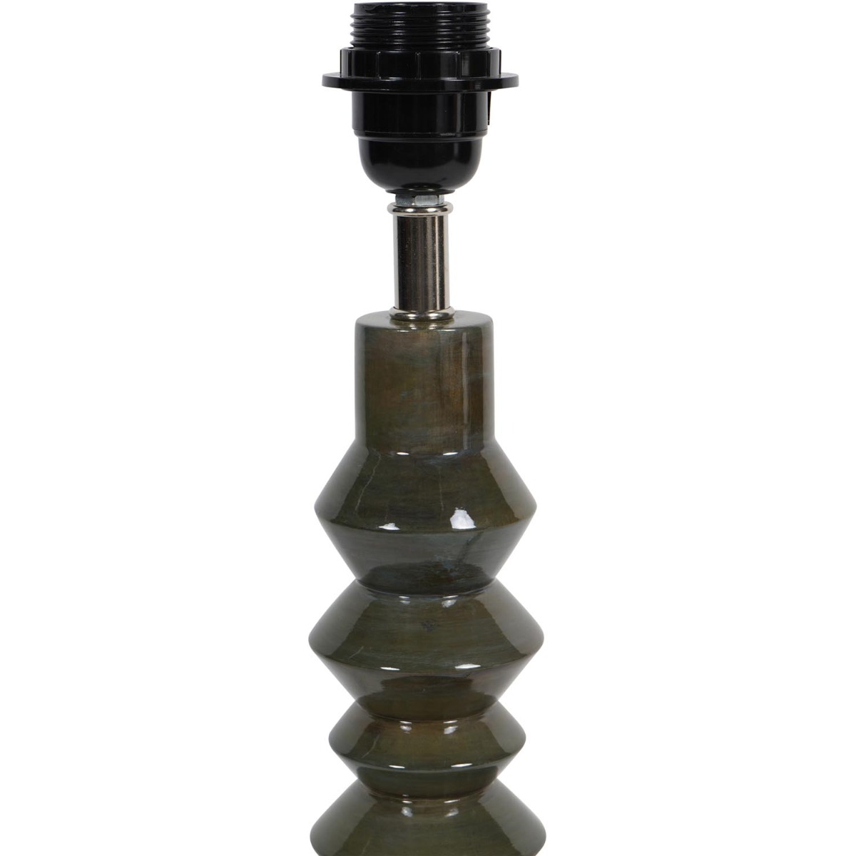 Lacquer Table Lamp Base Olive (Base Only) 16" Shade by Libra Designs | Style Our Home
