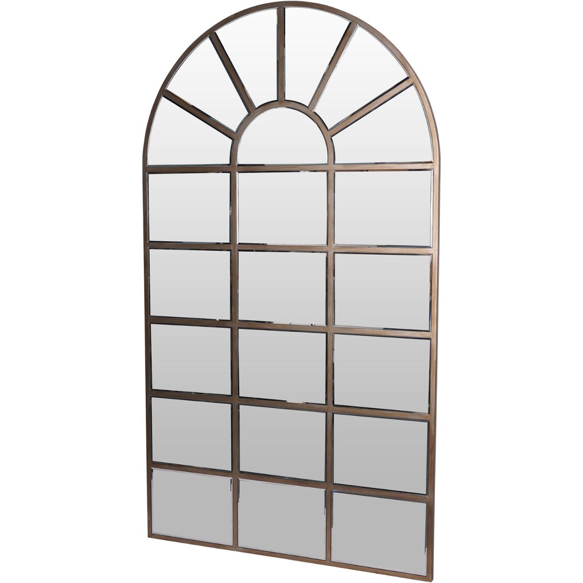 Gold Blakely Arch Floor Standing Mirror by Libra Designs | Style Our Home
