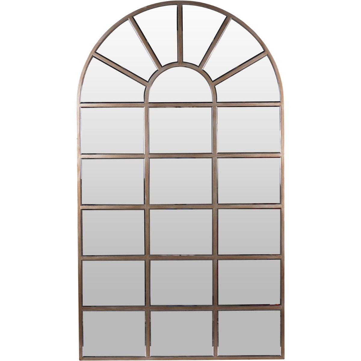 Gold Blakely Arch Floor Standing Mirror by Libra Designs | Style Our Home
