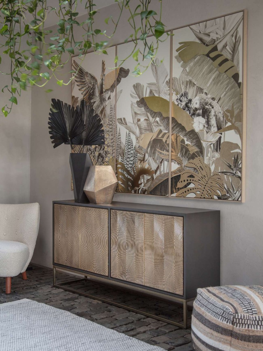 Framed Tropical Birds 3 Piece Canvas by Libra Designs | Style Our Home
